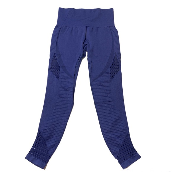 NWOT Royal Blue High Waisted Leggings Size Medium - Picture 2 of 14